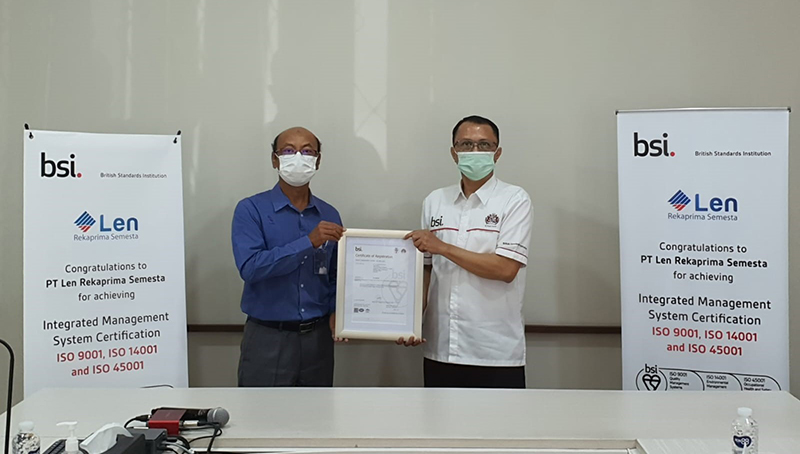 Submission of ISO 9001, 14001 & 45001 Certificates from the BSI certificate agency